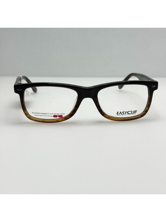 Easyclip Other - Easyclip EC 3285 Brown Eyeglasses Eye Glasses Frames 51-17-135 W/ Clip